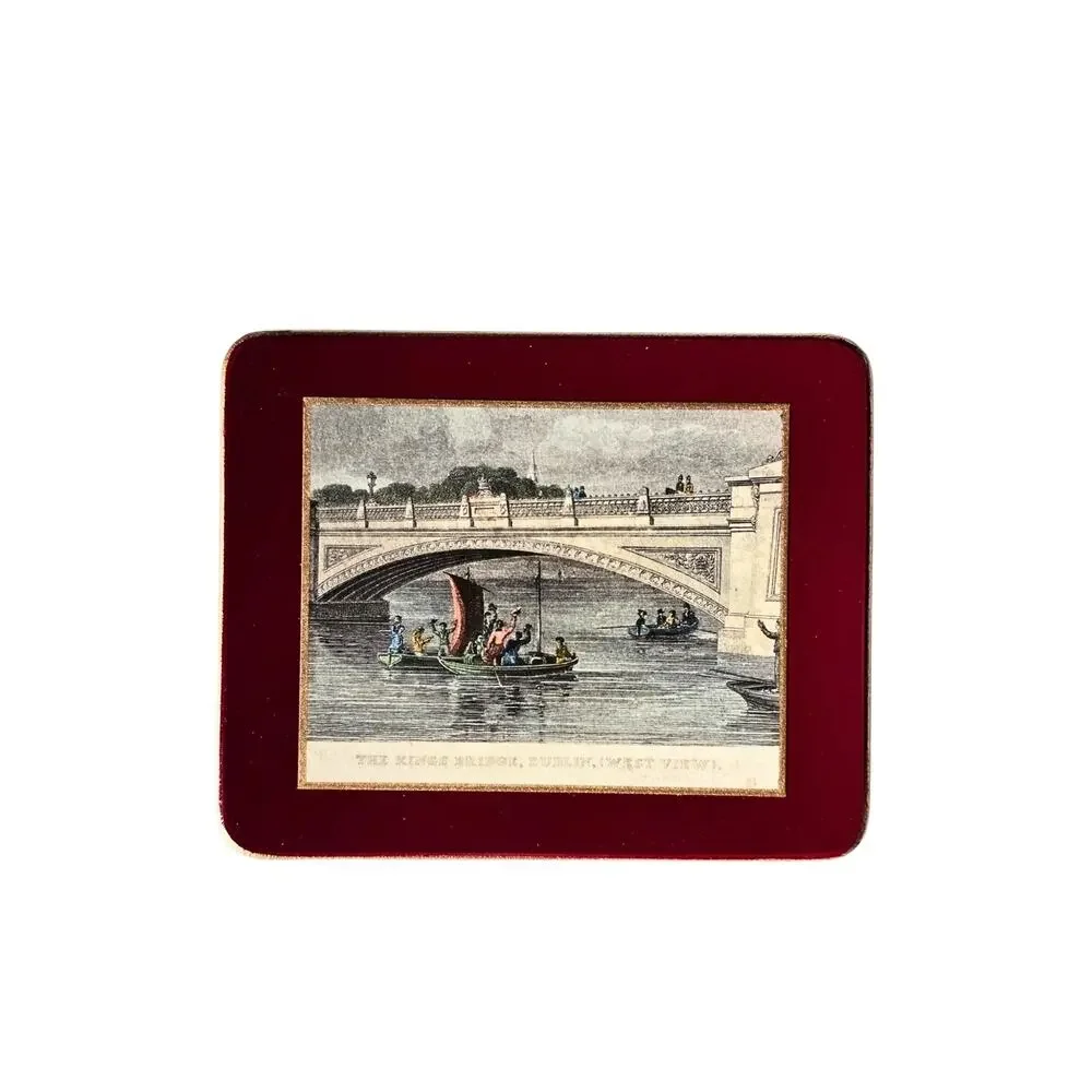 Vintage Ladyclair Coaster Set of 6, Old Money Style, Irish Bar Accessories